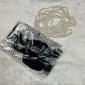 Fish Net Tights and Costume Pearls